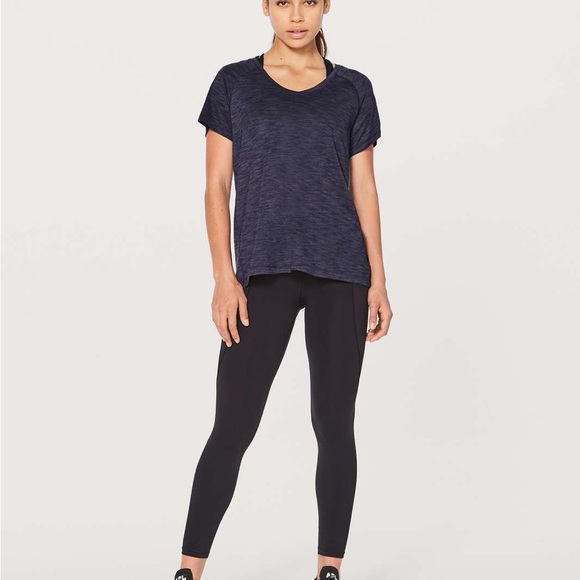 Lululemon Back In Action Short Sleeve
Heathered Viola / Black - Picture 3 of 5